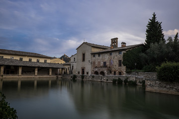 Obraz premium Bagno Vignoni Spa and wellness in the heart of Tuscany