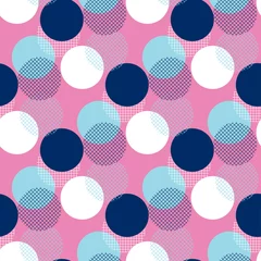 Cercles muraux Polka dot Modèle sans couture à pois de géométrie moderne Illustration vectorielle pour le fond, la décoration, la conception de surface.