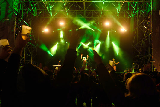 live music concert at night