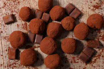 homemade chocolate truffle
