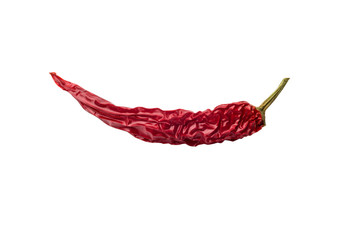 dried red pepper, isolated