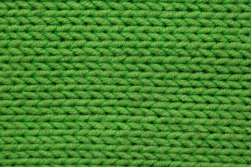 knitted fabric background texture green