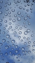 raindrops on glass