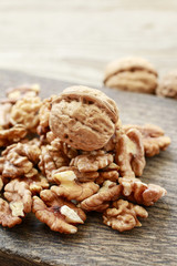 Walnuts on table