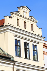 KRAKOW, POLAND - FEBRUARY 27, 2017: The Bishop's Palace in Krakow is the seat of Krakow metropolitan Curia - obrazy, fototapety, plakaty