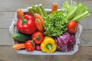 vegetables in the basket