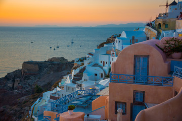 Famous Santorini Island in Greece