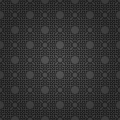 Seamless dark background for your designs. Modern ornament. Geometric abstract pattern