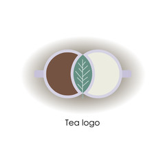 Tea Park, cafe, Vector logo template