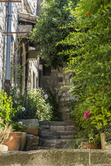 Fototapeta na wymiar Charming corner in Les-Baux-de-Provence.