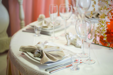 beautifully served table in a restaurant