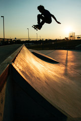 Skateboarding Front Side Ollie © Mark