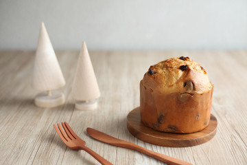 パネットーネ イタリアのケーキ テーブル