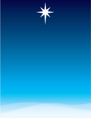 Star of Bethlehem Background for Poster or Invitation
