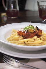 Pasta alla Norma typical Sicilian