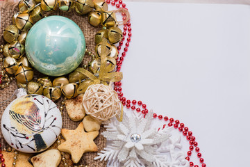 Christmas decorations,  New Year tree, holidays and religion.