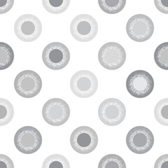 Abstract seamless pattern of circles. A simple pattern with a texture.