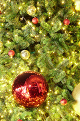 Obraz na płótnie Canvas Decoration on Christmas tree