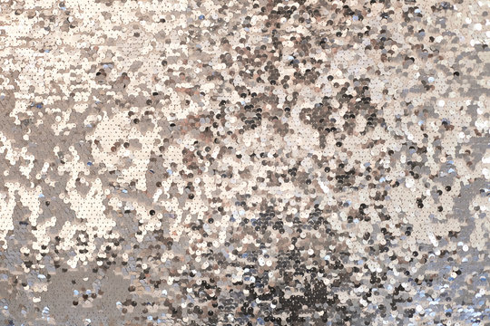 Silver sequins pattern texture fashion background