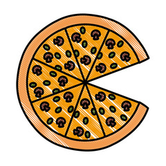 Big italian pizza symbol