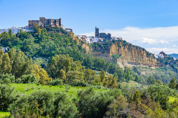 Fototapeta na wymiar View of the castle in Arcos de la Frontera, Spain