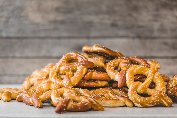 Stack of Fresh Pretzels