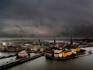 Stockholm im Regen