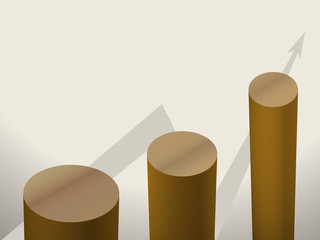 brown columns of diagrams with arrow graphics