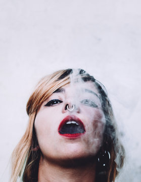 Smoke Woman Portrait