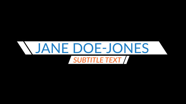 Angled Tri-Color Title