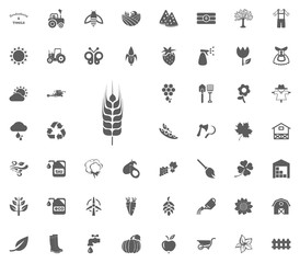 Millet icon. Gardening and tools vector icons set