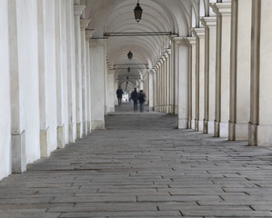 Vicenza Italy series of Porches on the hill called Monte Berico