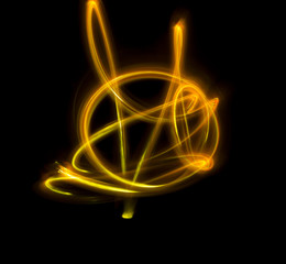 Overlay light, an abstract pattern on a dark background