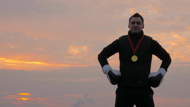 Boxer winner on the top place