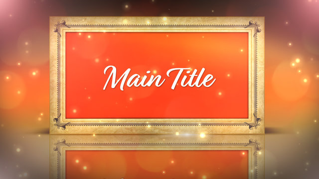 Filigree Frame & Particles Title