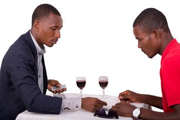 men playing cards