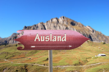 Schild 250 - Ausland