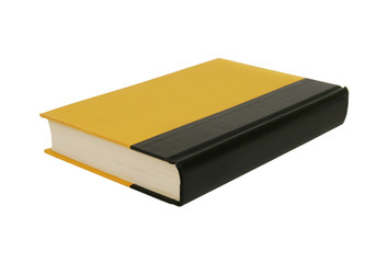 Big yellow book isolated on white