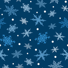 Fototapeta na wymiar Snowflakes vector icons frozen frost star Christmas decoration snow winter flakes elemets Xmas holiday design illustartion seamless patetrn