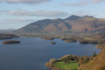 Landscape of Keswick, Lake District, England