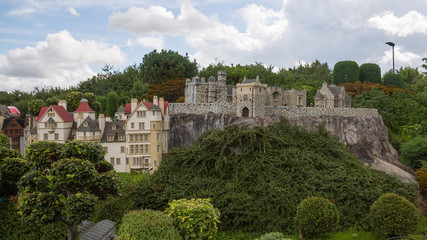 blocks model of Edinburgh castle, Scotland