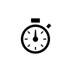 Chronometer icon, watch hand icon, time symbol