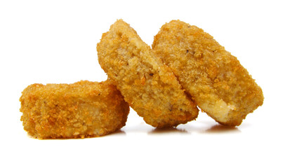 Golden crispy Onion rings coated with breadcrumbs and deep fried