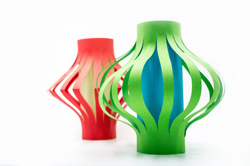 christmas paper lantern craft.hand made paper lantern © dark_blade