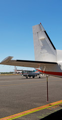 parking in the airport  little popular  plane