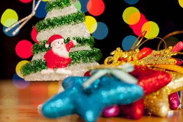 Fototapeta na wymiar Christmas decoration, holiday material