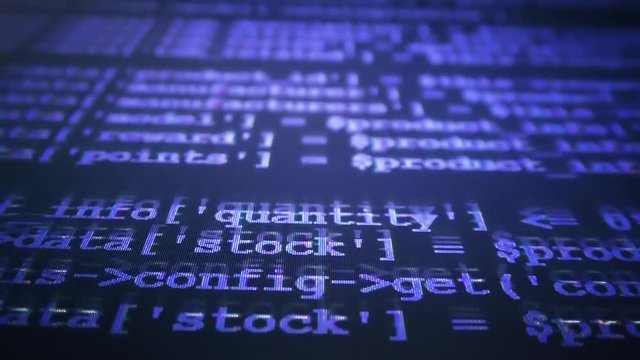 Programming code abstract technology background of software developer and Computer script. HTML codes