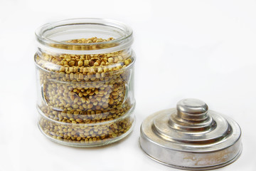 Dried coriander seeds
