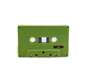 Obraz premium Vintage cassette tape isolated white background