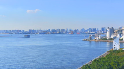 View of Tokyo Bay, Japan
